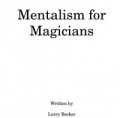 Larry Becker – Mentalism for Magicians